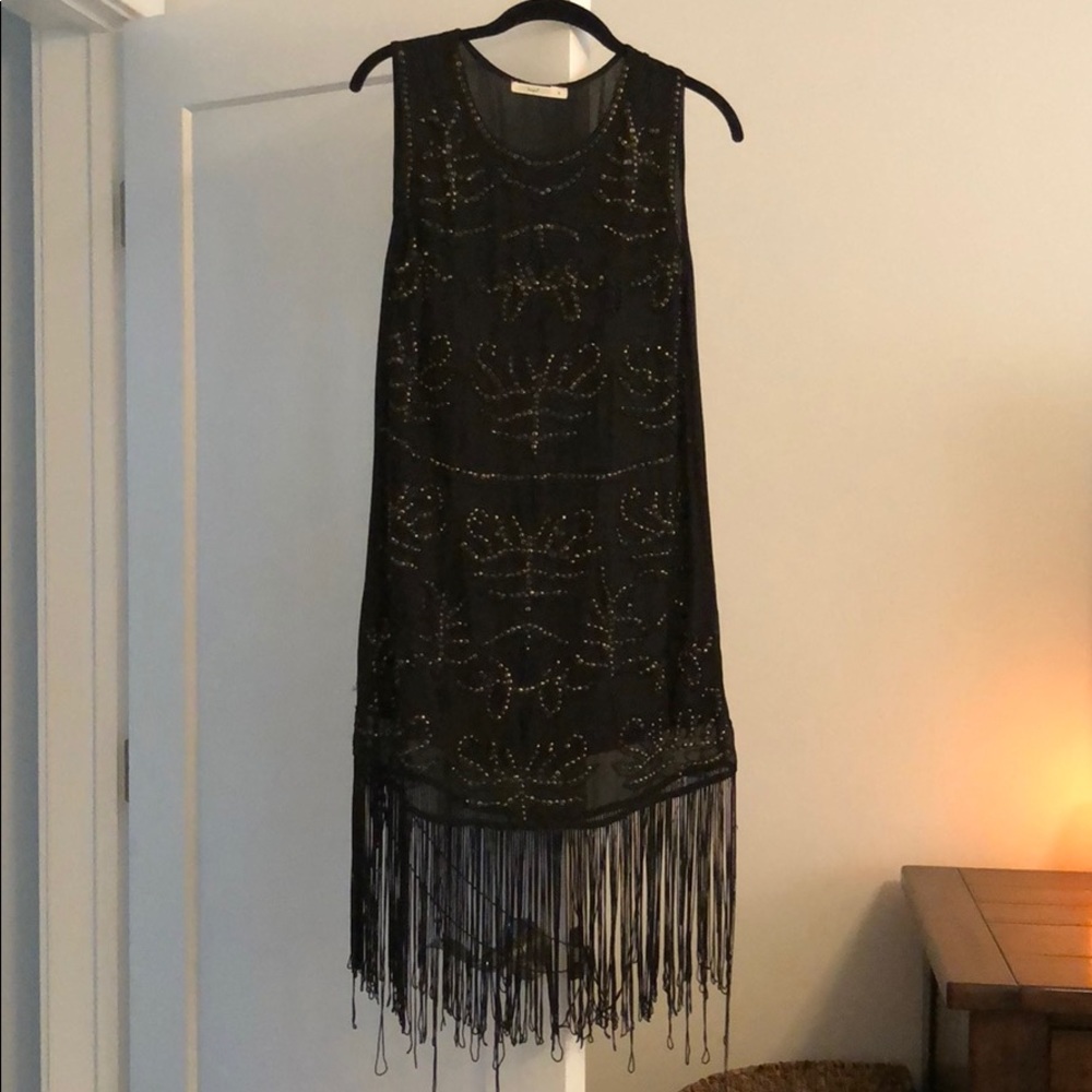 Black beaded dress
